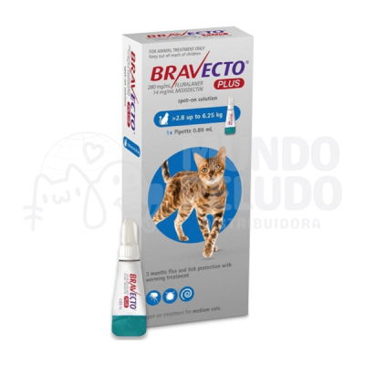 BRAVECTO GATO X 28 - 625 KG 2 BRAVECTO GATO X 2.8 - 6.25 KG